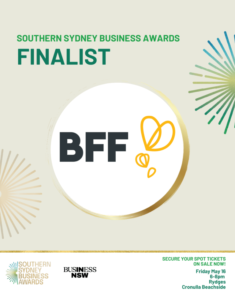Finalist in Southern Sydney Business Awards Outstanding Community Organisation